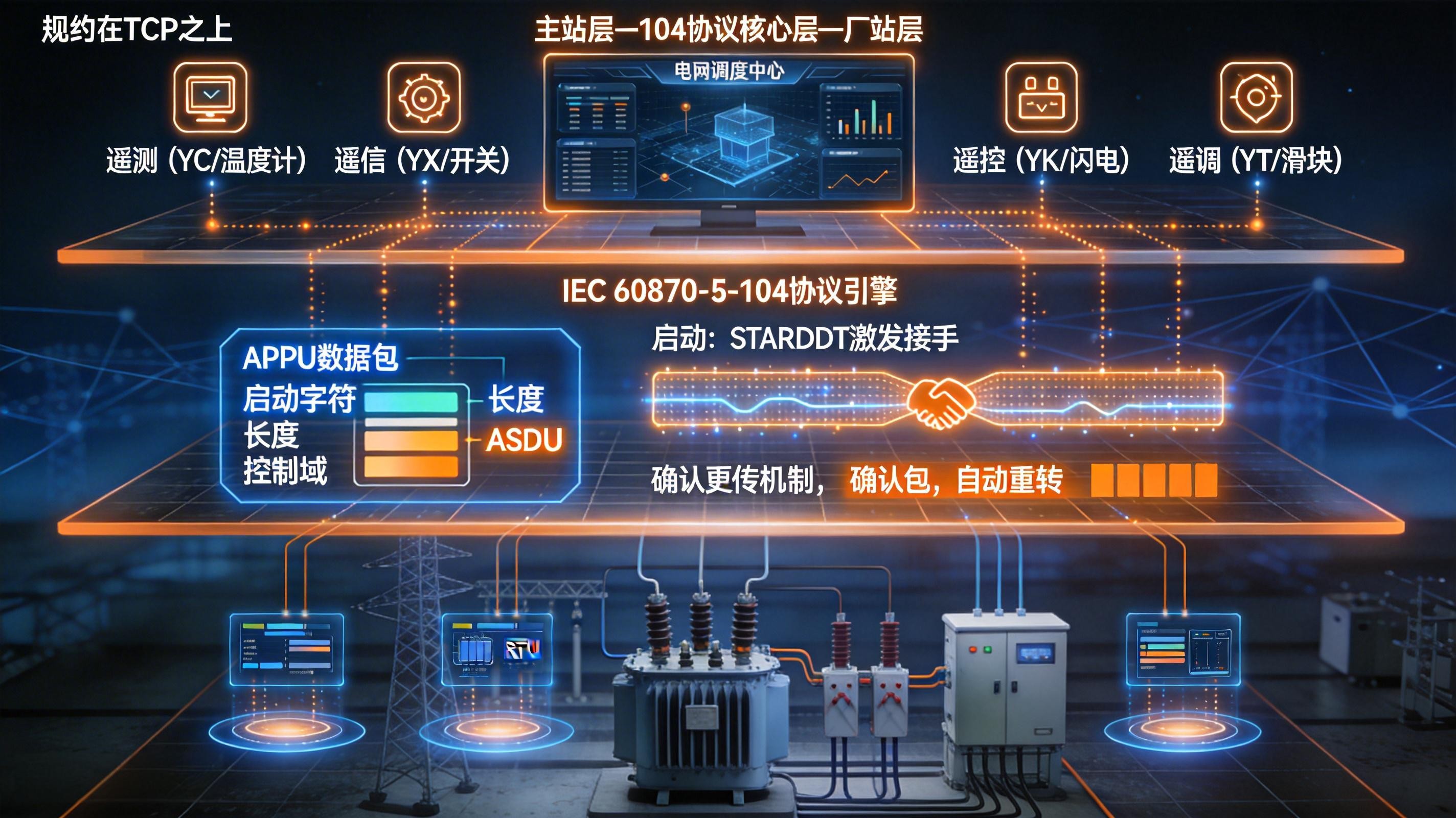 IEC 104協議詳解：從基礎概念到電力自動化應用